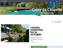 Tablet Screenshot of crecylachapelle.eu